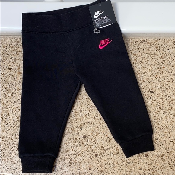 baby pink nike joggers